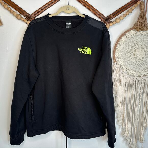 The North Face Black Neon Logo Pullover Sweatshirt - Picture 1 of 3